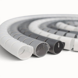 Cable spines on a white background