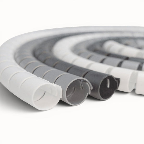 Cable spines on a white background
