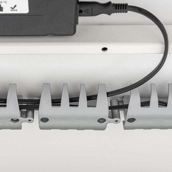 Close-up of cable tray on a white background
