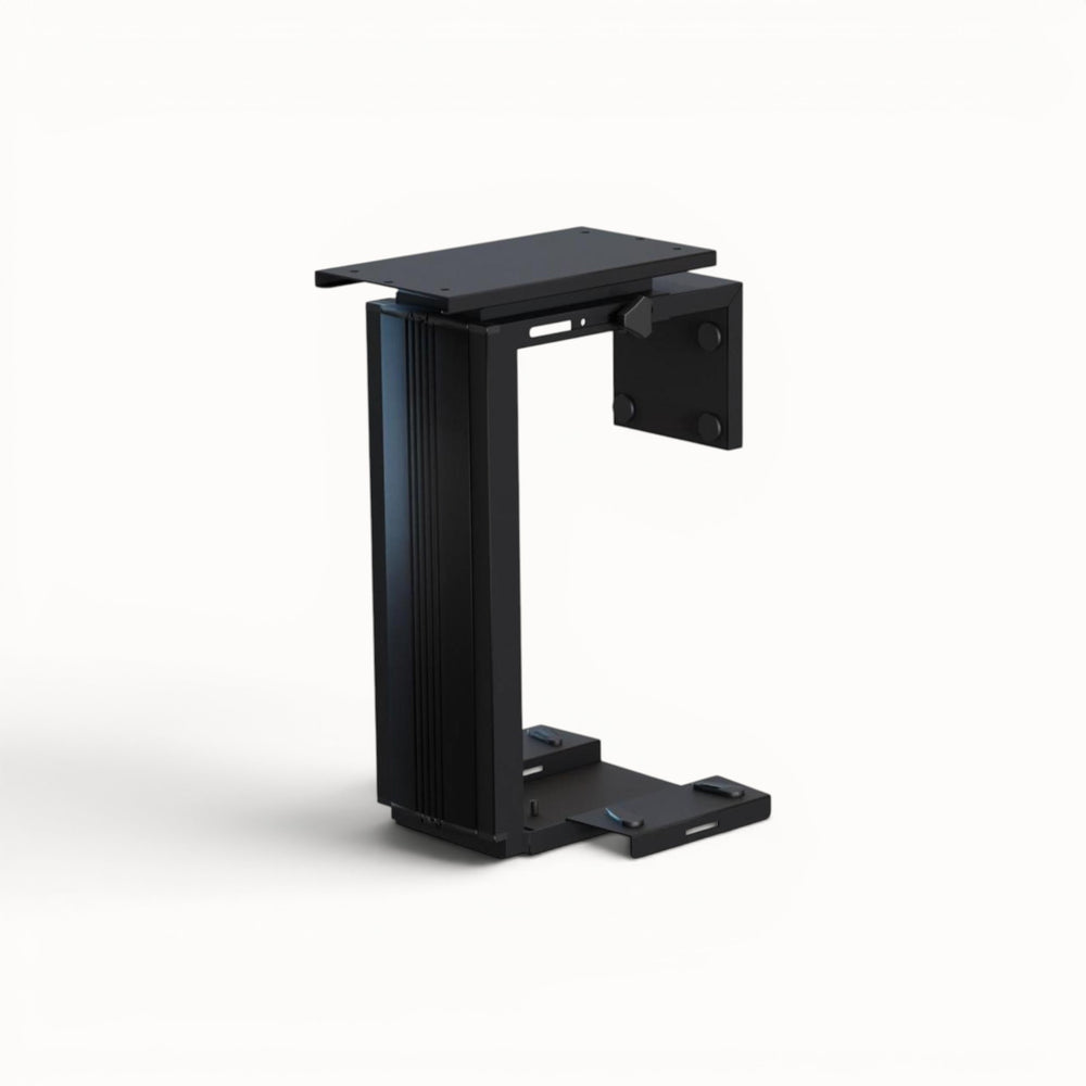 White computer holder on a white background