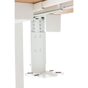 Under-desk computer holder white