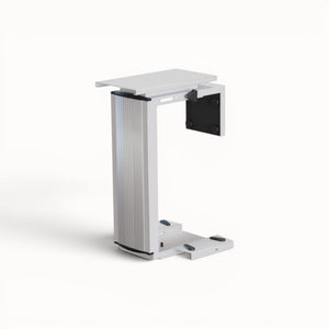 White computer holder on a white background