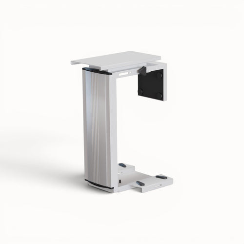 White computer holder on a white background